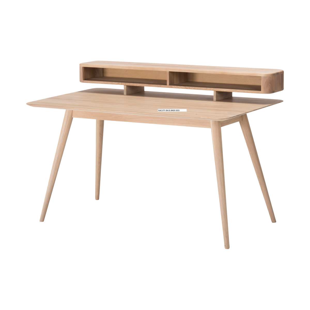 Stafa desk houten bureau whitewash - 140 x 80 cm