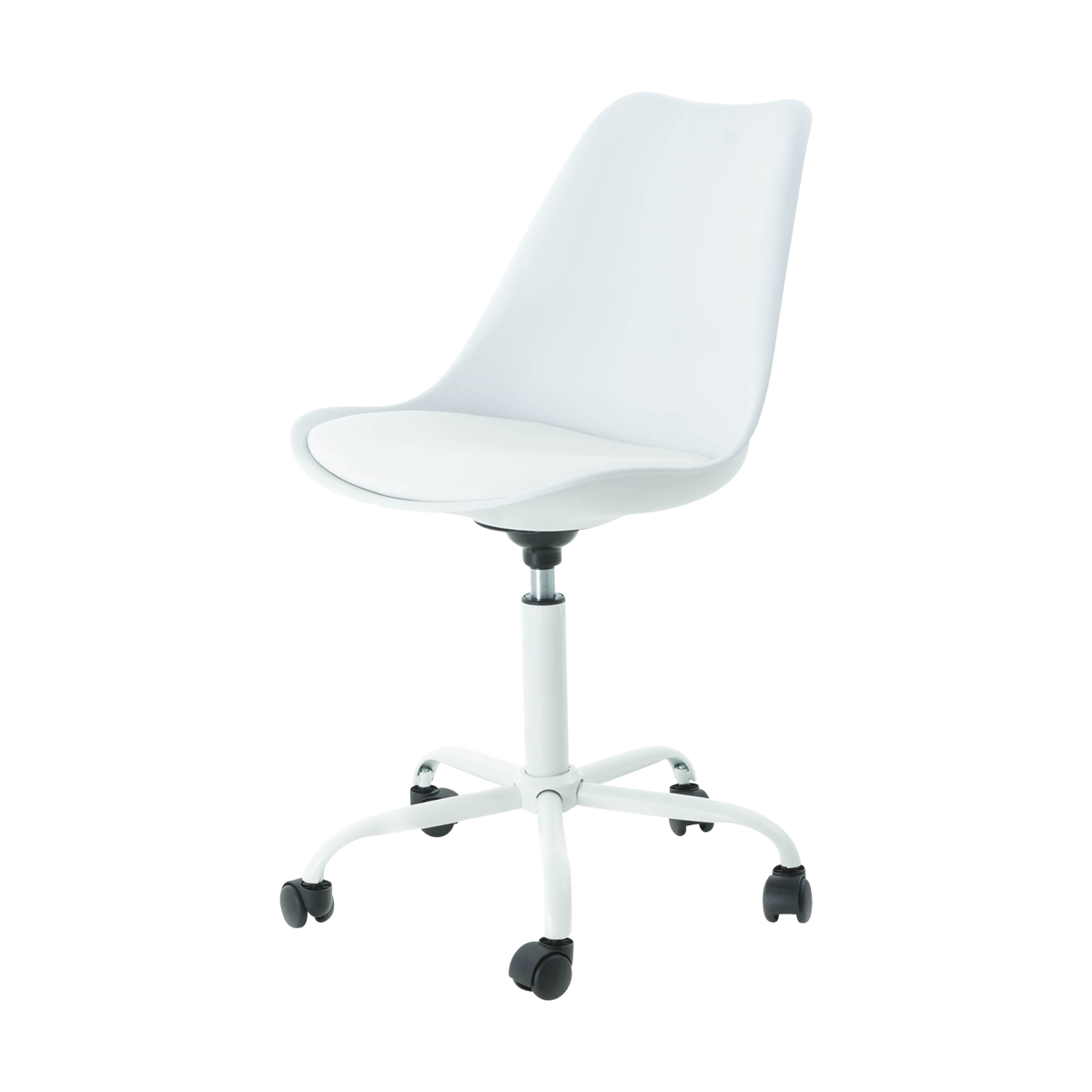 Kontar bureaustoel wit - wit onderstel