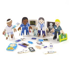Beroepen Bouwpakket 3D voor Kinderen Miniatuur Figuren - Artsen