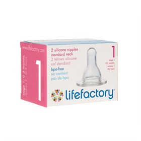 Spenen Lifefactory Glazen Fles - Fase 1