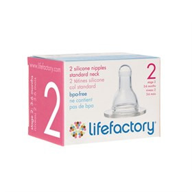 Spenen Lifefactory Glazen Fles - Fase 2