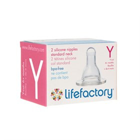 Spenen Lifefactory Glazen Fles - Pap