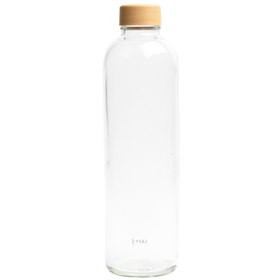 Karaf of Drinkfles Glas met Eco Print 1 liter - Pure
