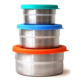 Seal Cup Trio Lekdichte RVS Lunchbakjes Plasticvrij Set van 3
