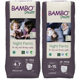 Bambo Nature Dreamy Eco Nachtluiers van 15-50 kg - Girl