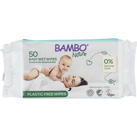 Bambo Nature Eco Babydoekjes Plasticvrij 50 Stuks