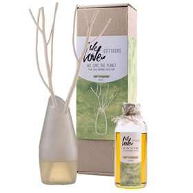 Diffuser met Natuurlijke Essentiële Olie en Geurstokjes 200 ml - Lemongrass