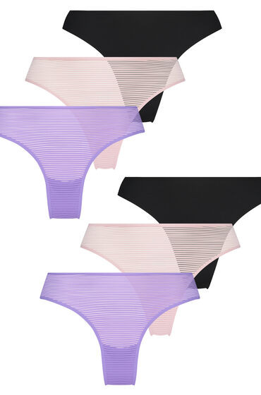 Hunkemöller 6-pack Brazilian Invisible Paars