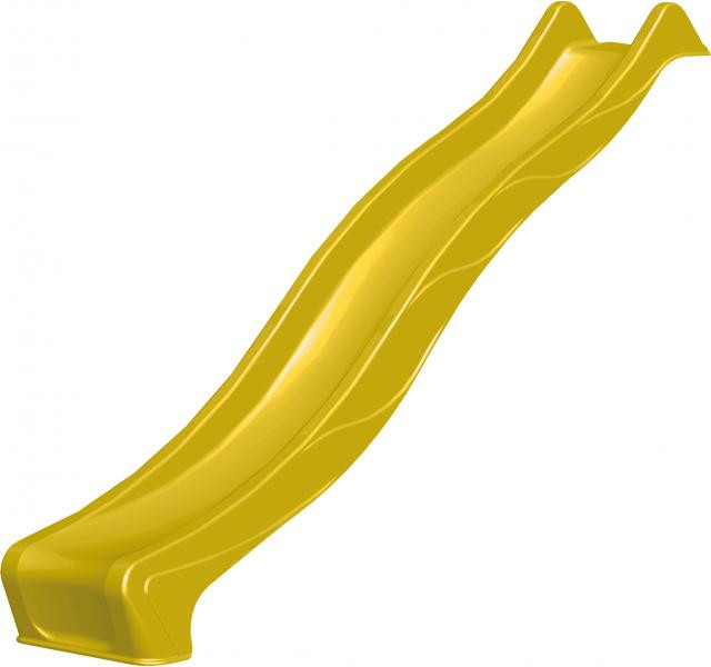 Glijbaan geel 300cm voor houten speeltoestellen