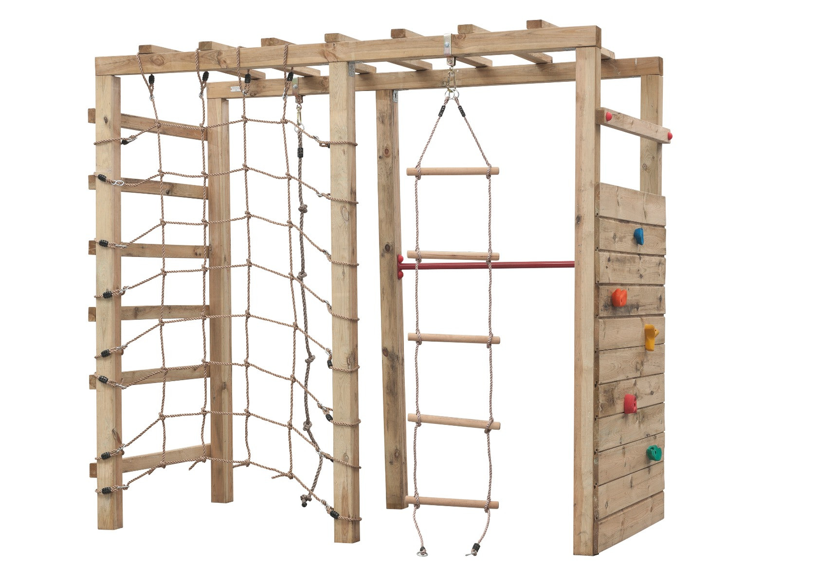 Houten speeltoestel houten schommel klimtoren King Kong 240x120x220cm