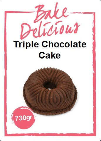 BakeDelicious - Triple chocolate cakemix