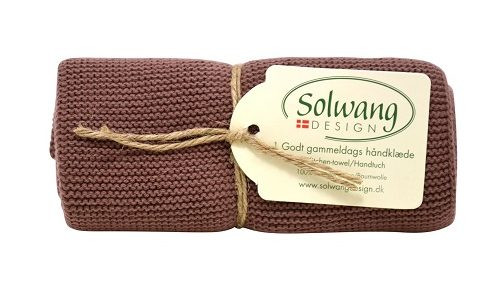 Solwang Design - keukendoek - chocoladebruin