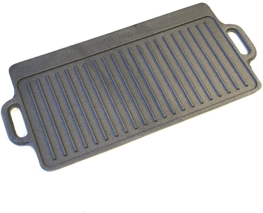 Kitchencraft - grillplaat - gietijzer - 45 x 23 cm