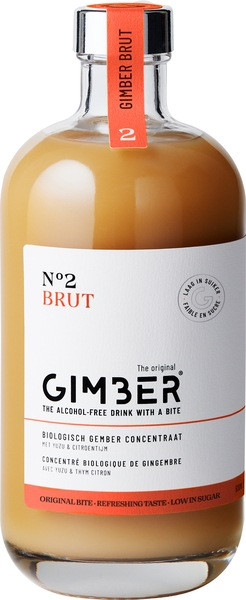 Gimber Brut - biologische gemberdrank - alcoholvrij - 500 ml
