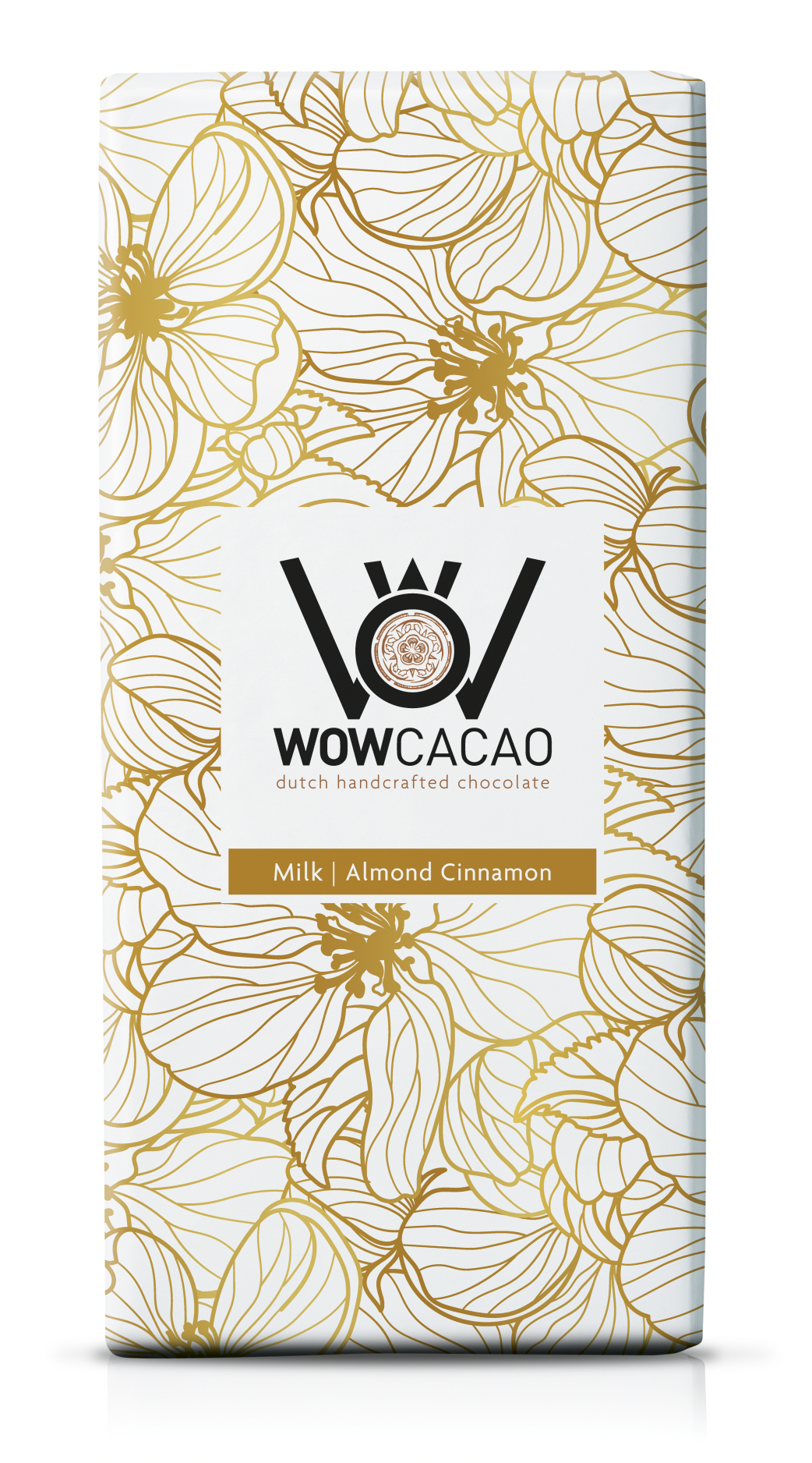 WOW Cacao - chocoladereep melk - almond cinnamon