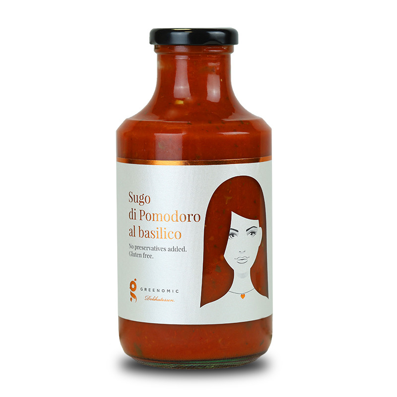 Greenomic - Good Hair Day tomatensaus met basilicum - 500 gr
