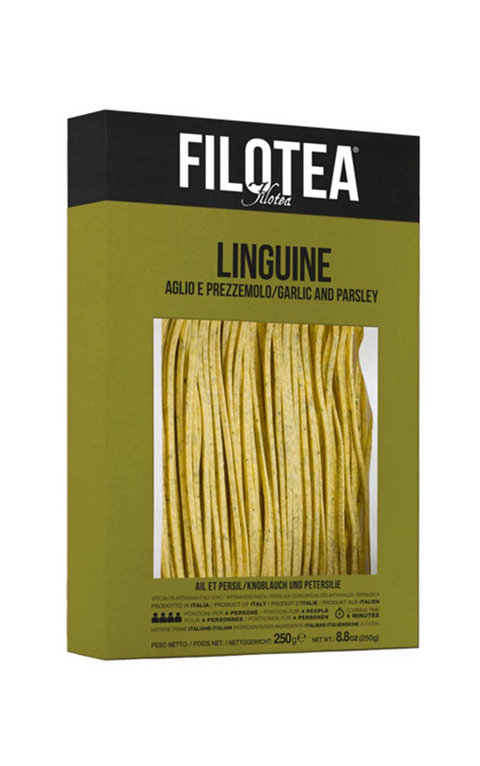 Filotea - eierpasta linguine aglio e prezzemolo - 250 gram