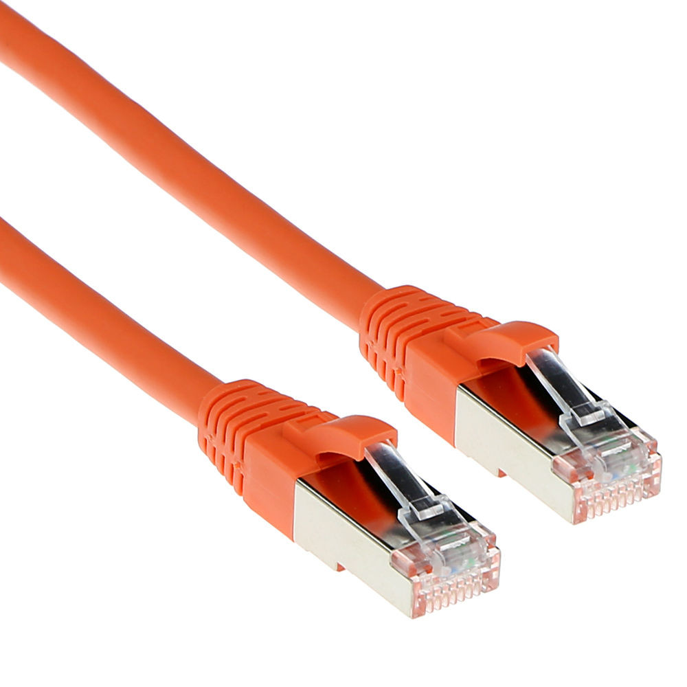 ACT FB7101 LSZH SFTP CAT6A Patchkabel Snagless Oranje - 1 meter