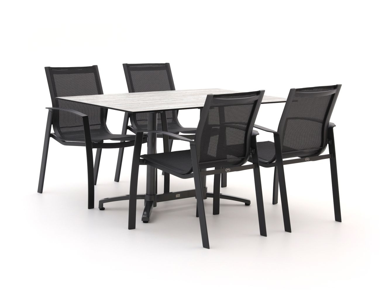R&S Design Altea/Canzo 140cm dining tuinset 5-delig - Laagste prijsgarantie!