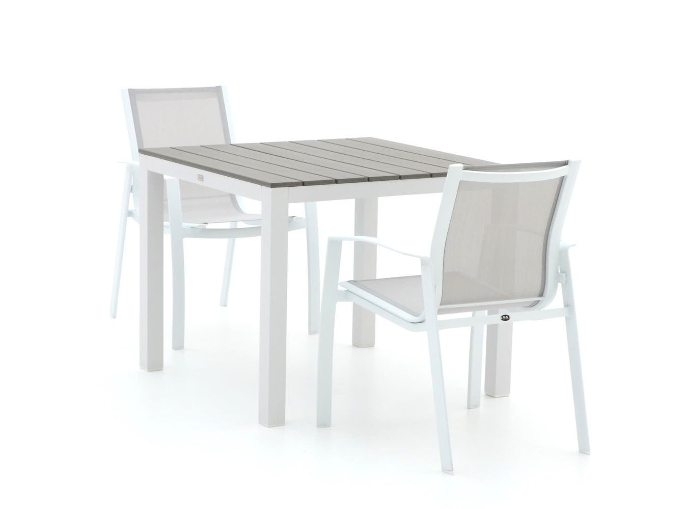 R&S Design Altea/Fidenza 90cm dining tuinset 3-delig stapelbaar - Laagste prijsgarantie!