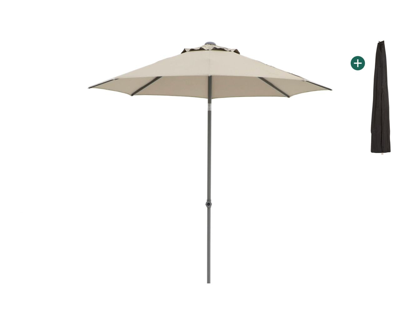 Shadowline Push-up parasol Ø 250cm - Laagste prijsgarantie!