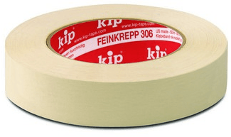 kip masking tape hittebestendig 306 bruin 18mm x 48m