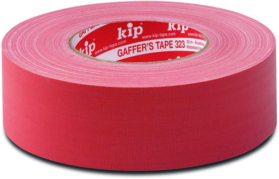 kip gaffers tape 323 rood 50mm x 50m