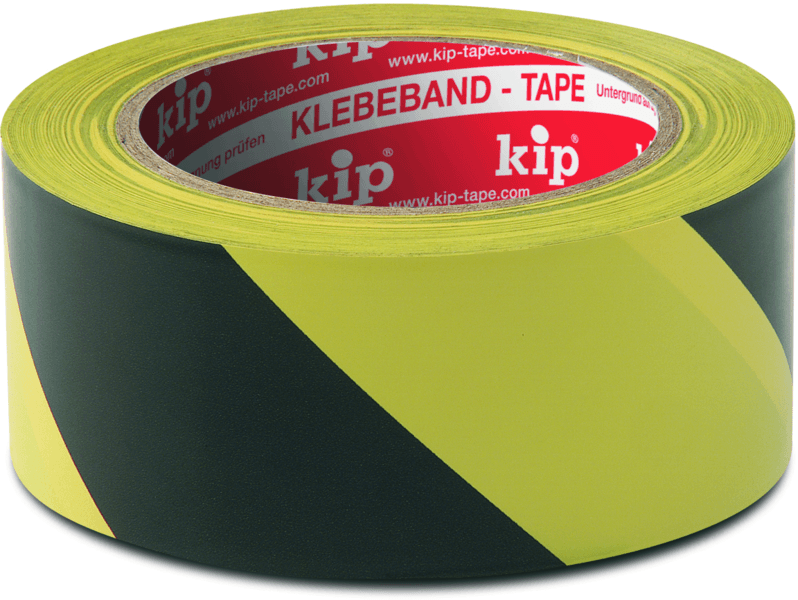 kip pvc markeringstape extra 339 geel-zwart 100mm x 33m