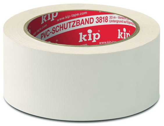 kip pvc-masking tape standaardkwaliteit geribbeld 3818 geel 50mm x 33m