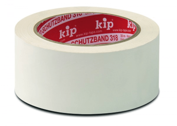 kip pvc-masking tape professionele kwaliteit geribbeld 318 geel 50mm x 33m