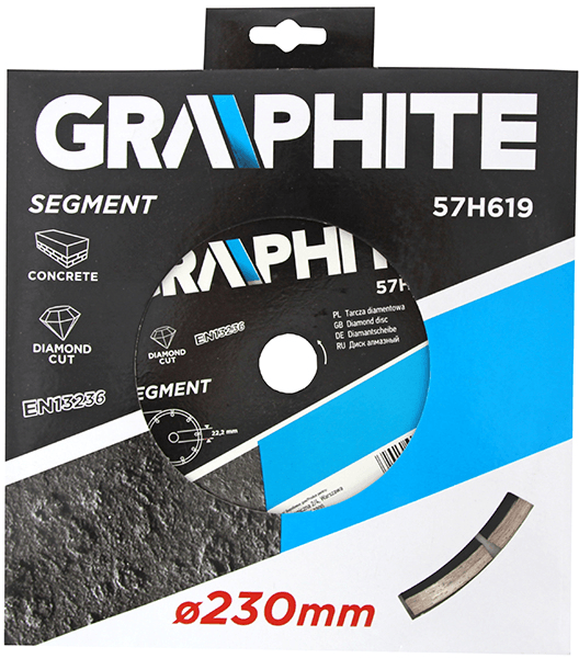 graphite diamantschijf 250x25.4x6.0x2.1mm continuous 57h645