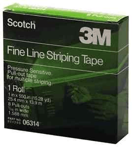 3m scotch fine line schilderbiezen groen 25.4 mm x 14 m 06314
