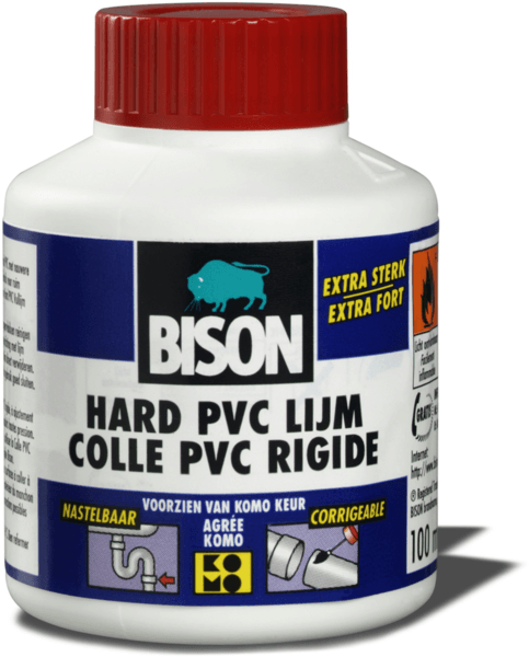 bison hard pvc lijm 250 ml + applicator