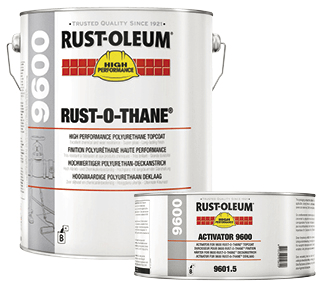 rust-oleum rust-o-thane 9600 hoogglans polyurethaan kleur set 5 ltr