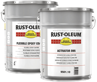 rust-oleum b95 flexibele epoxy lichtgrijs 10 ltr