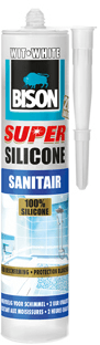 bison super silicone sanitair wit koker 300 ml