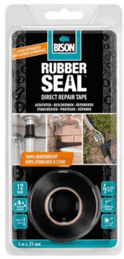 bison rubber seal direct repair tape 2.5 cm x 3 m