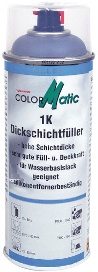 colormatic 1k high build filler grafiet grijs 375361 400 ml
