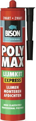 bison poly max lijmkit express crystal clear koker 300 gram