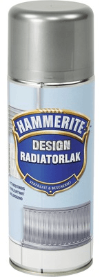 hammerite radiatorlak silver design spuitbus 0.4 ltr