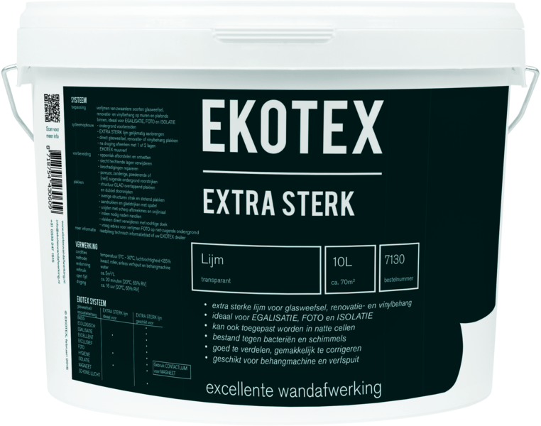 ekotex lijm extra sterk transparant 7130 10 ltr
