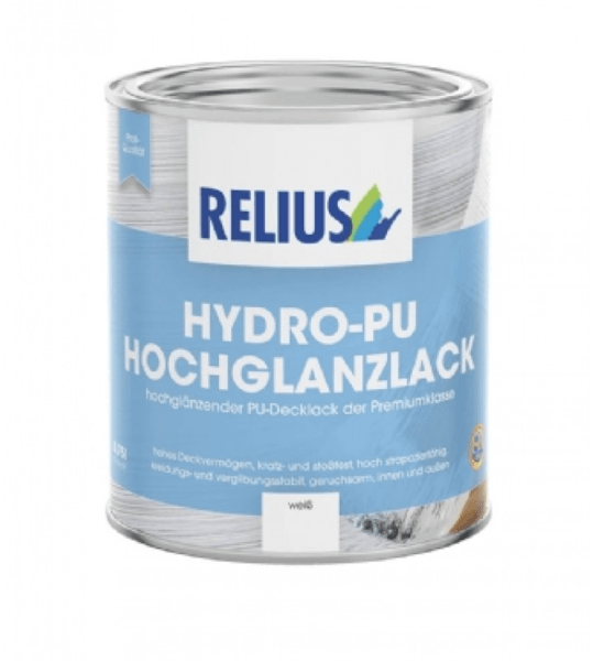 relius hydro-pu hochglanzlack kleur 0.75 ltr