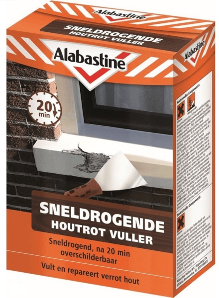 alabastine sneldrogende houtrotvuller (2k) 465 gram