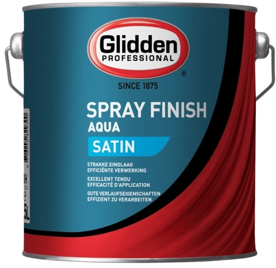 glidden aqua spray finish satin wit 2.5 ltr