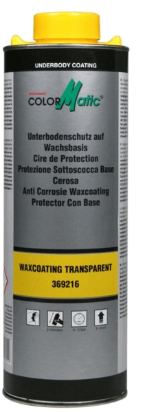 colormatic professionele anti corrosiewax transparant pistool 369216 1 ltr