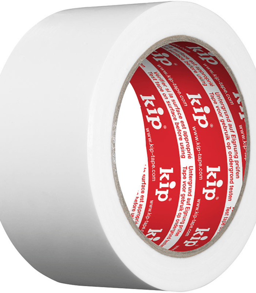 kip 3319 pe-masking tape professionele kwaliteit glad wit 48mm x 33m