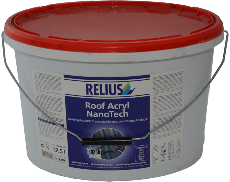 relius roof acryl nanotech hellantanthrazit 12.5 ltr
