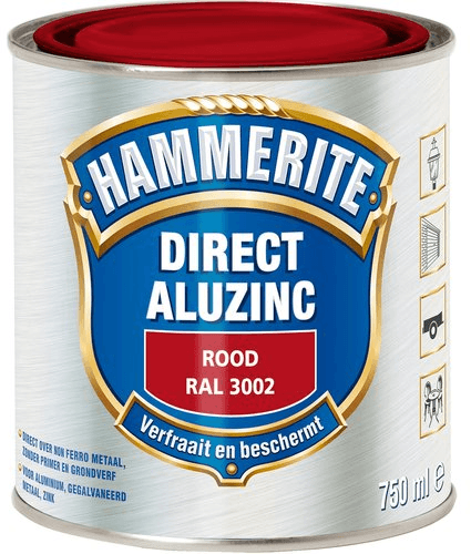 hammerite direct over aluzinc rood ral 3002 750 ml