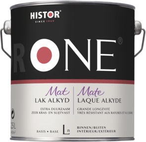 histor one lak mat alkyd kleur 0.5 ltr
