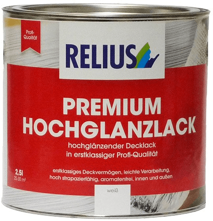 relius premium hochglanzlack kleur 0.75 ltr